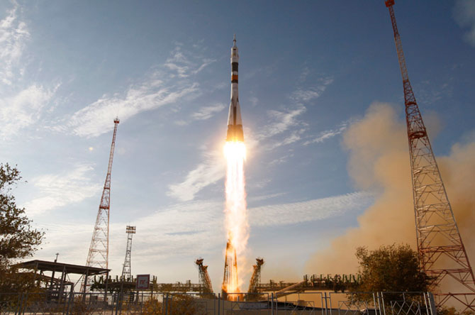 Belarusian Oleg Novitsky launched into space