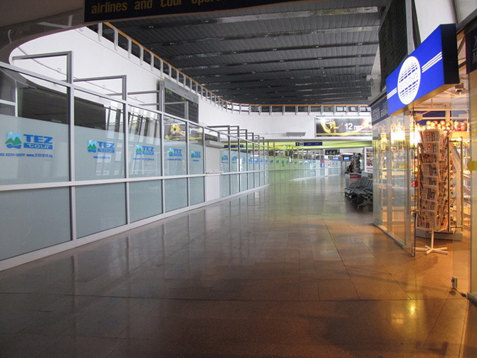 Minsk National Airport set a record in 2012: 1.8 million passengers were served