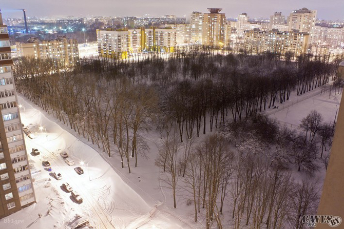Minsk dormitory Losyca: a view from the roof (Photos)