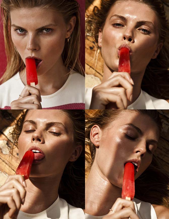 Maryna Linchuk starred in a candid photo shoot