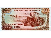 An old tractor "Belarus" is shown on Vietnamese money
