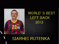Siarhei Rutenka recognized as the best left back in the world