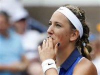 Viktoria Azarenka gained the 100th victory in Grand Slam tournaments and advanced to the quarterfinals of the US Open tennis tournament. 