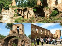 Top 10 ruins with a history that must be seen before they are renovated. Ruins of the castle of Sapieha in the village Halshany.